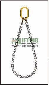 Endless single chain sling with master link